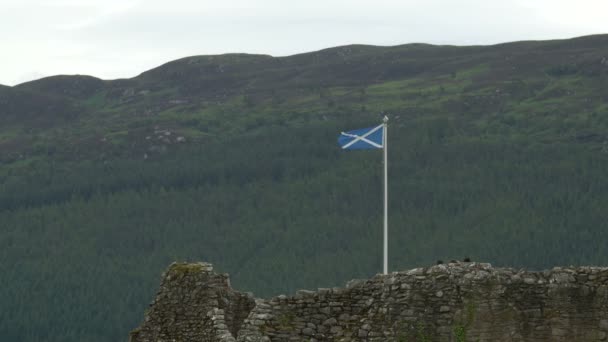 Drapeau Écossais Ruines — Video