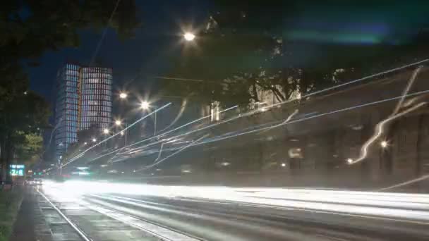 Timelapse Circulation Nocturne Vienne — Video