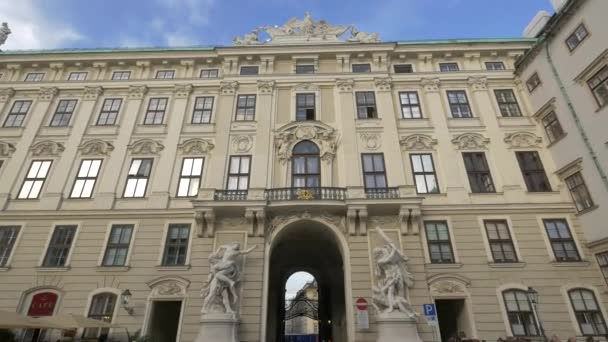Statue Del Palazzo Hofburg — Video Stock