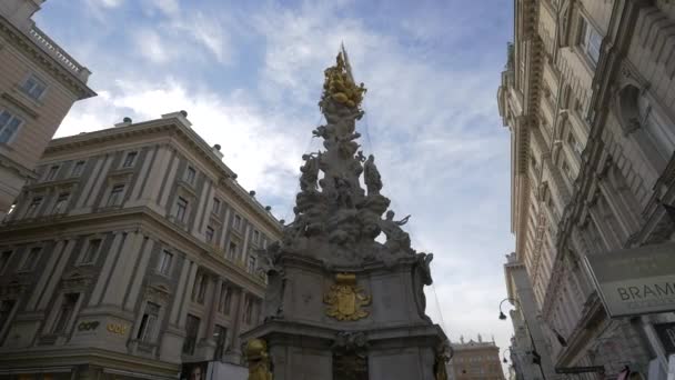 Pestsule Monument Vienna Austria — Stockvideo