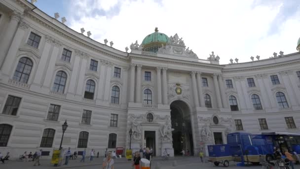 Hofburg Palace Wien Österrike — Stockvideo