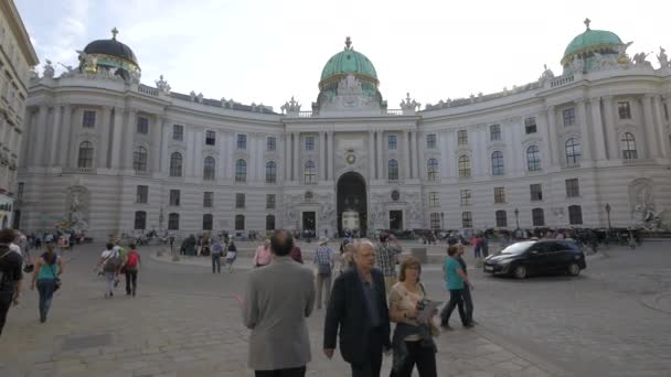 Hofburgský Palác Michaelerplatz — Stock video