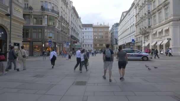 Rijden Wandelen Graben Straat — Stockvideo