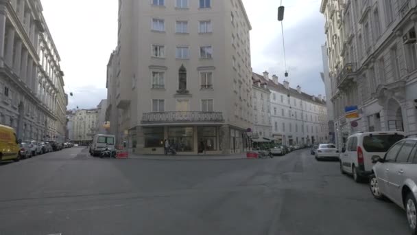 Ulice Sklepy Wiedeń Austria — Wideo stockowe