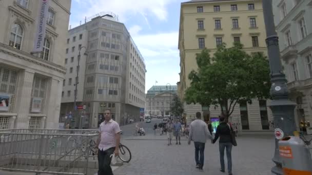 Περπατώντας Στο Heidenschu Στη Βιέννη Βιέννη Αυστρία — Αρχείο Βίντεο