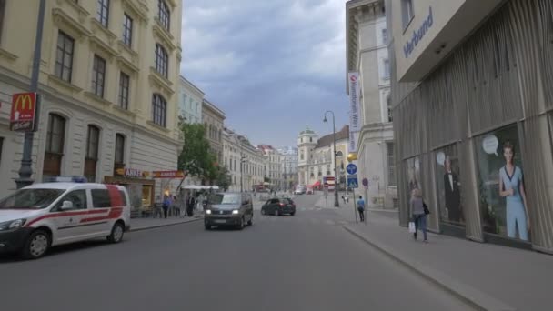 Heidenschu Freyung Street Vienna Austria — Video Stock