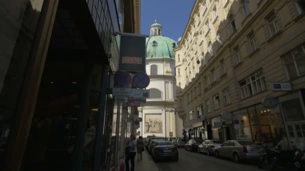 奥地利维也纳Goldschmiedgasse街 — 图库视频影像