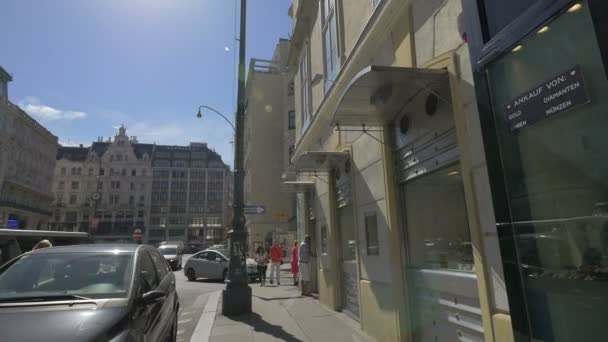 Neuer Markt Torget Wien — Stockvideo