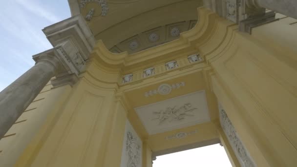 Decoraciones Gloriette Viena — Vídeo de stock