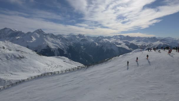 Esquí Snowboard Los Alpes — Vídeos de Stock