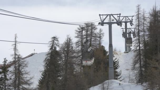 Cable Cars Running Travel Concept — Stockvideo