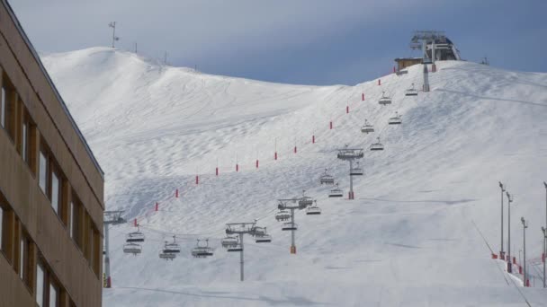 Telesillas Una Estación Esquí — Vídeos de Stock