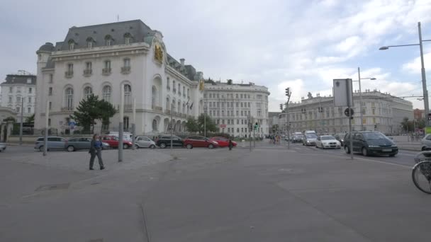 Ambasciata Francia Schwarzenbergplatz — Video Stock
