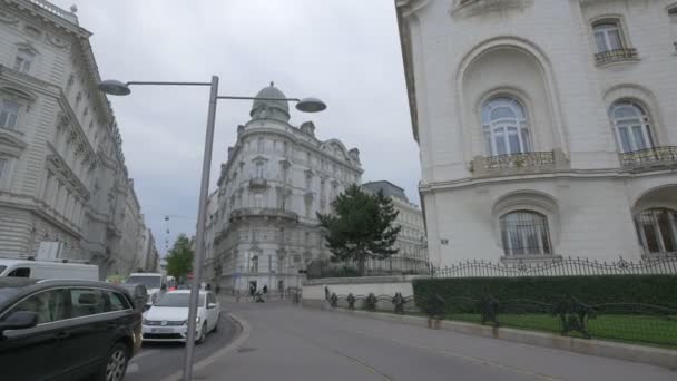 Buildings Schwarzenbergplatz Vienna — Stock Video