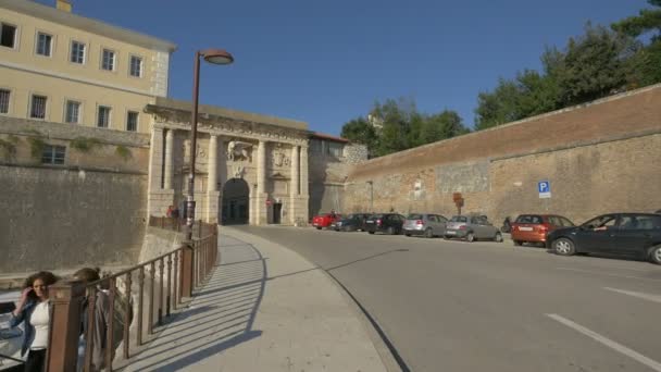 Porta Della Terra Zara Croazia — Video Stock