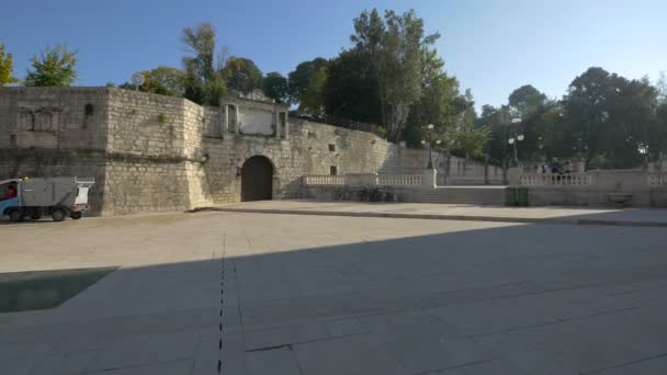 Pared Piedra Zadar — Vídeos de Stock