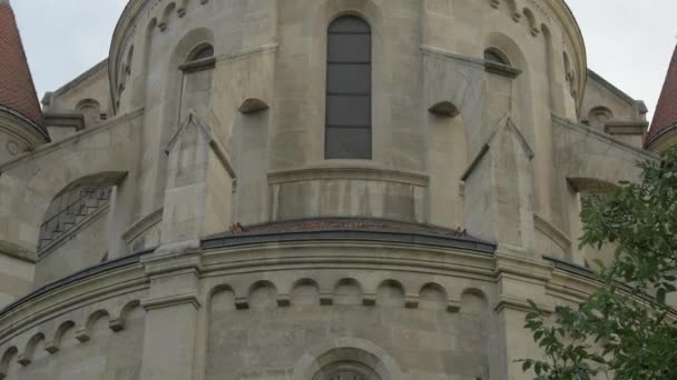 Inclinazione Della Torre Della Chiesa Giubilare Kaiser — Video Stock