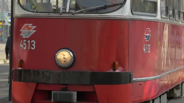 Arrêt Tramway Station Métro Léger Praterstern — Video