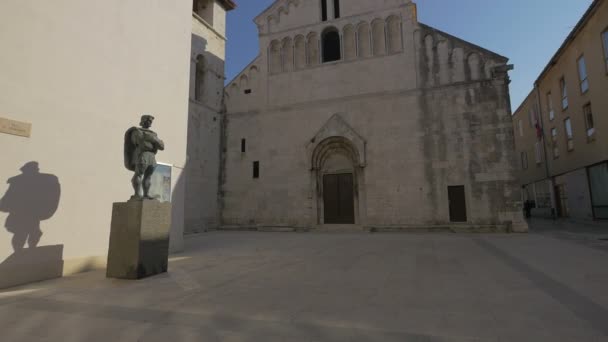 Άποψη Του Αγάλματος Petar Zorani — Αρχείο Βίντεο
