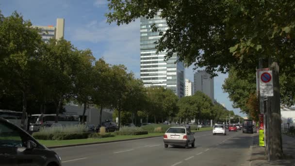Wagramer Caddesi Viyana Avusturya — Stok video