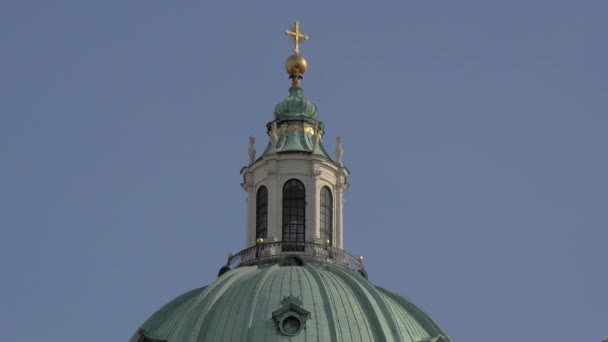 Karlskirche Vídeň Rakousko — Stock video