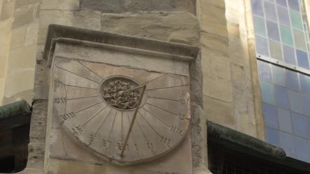 Stephansdom Sundial — Stock video