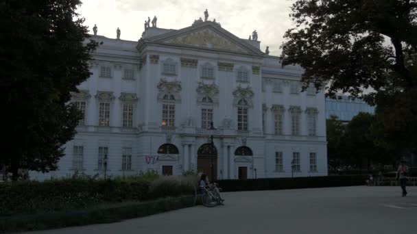 Palais Trautson Wien Österreich — Stockvideo