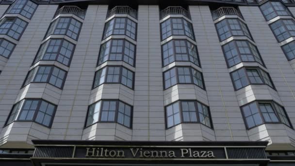 Hotel Hilton Vienna Plaza Wiedeń Austria — Wideo stockowe