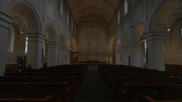 Uvnitř Posvátného Místa Kostela — Stock video