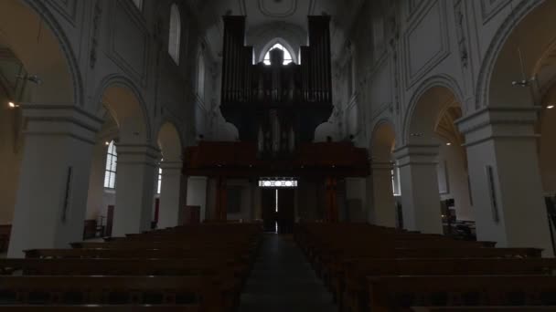 Interior Uma Igreja — Vídeo de Stock