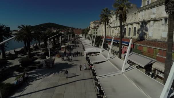 从上面看到的Riva Promenade — 图库视频影像