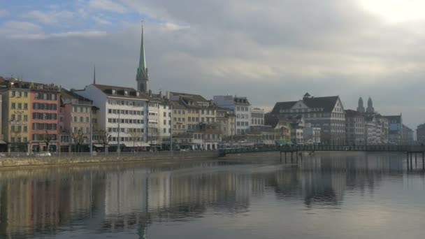 Лімат Цюриху Швейцарія — стокове відео
