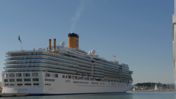 Costa Deliziosa Statek Wycieczkowy — Wideo stockowe
