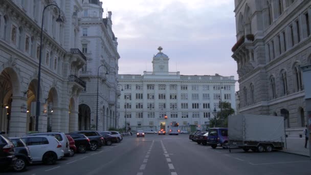 Edifici Strade Vienna — Video Stock