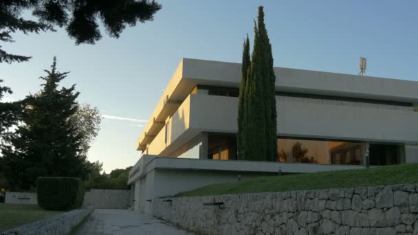 Callejón Edificio Moderno — Vídeos de Stock