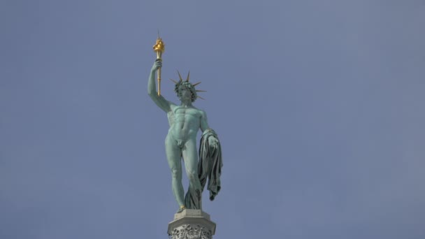 Άγαλμα Δαυλό Βιέννη Αυστρία — Αρχείο Βίντεο