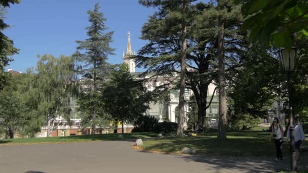 Spacer Burggarten Wiedeń Austria — Wideo stockowe