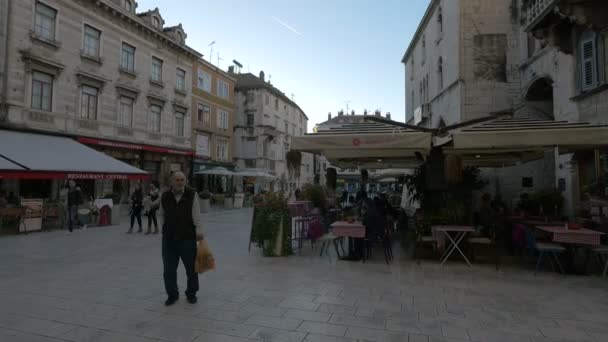 Υπαίθρια Εστιατόρια Narodni Trg — Αρχείο Βίντεο