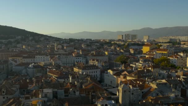 Kilátás Városképre Split — Stock videók