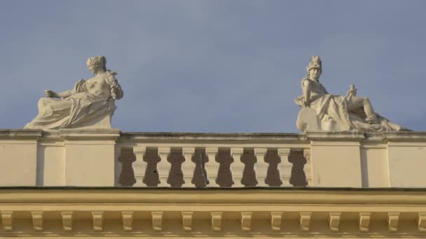 Daksculpturen Wenen Oostenrijk — Stockvideo