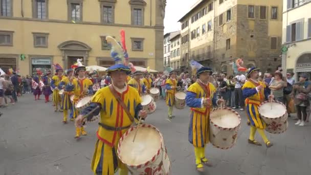 Pohled Historický Průvod — Stock video