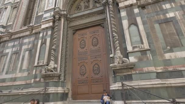 Porta Legno Del Duomo Firenze — Video Stock