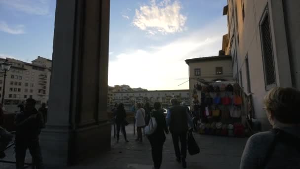 People Della Ninna Florence — Stock Video