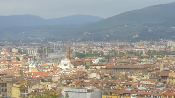Panoramiczny Widok Florencję — Wideo stockowe