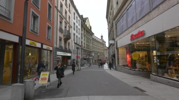 Rue Haldimand Itt Lausanne — Stock videók