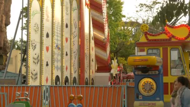 Prater Parque Diversões Com Atração — Vídeo de Stock