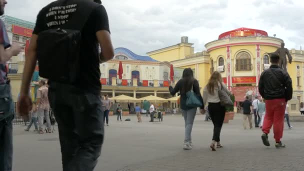 Κτίρια Στο Πάρκο Ψυχαγωγίας Prater — Αρχείο Βίντεο