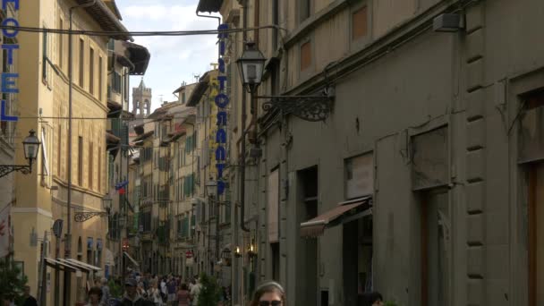 Vecchi Edifici Una Strada Stretta — Video Stock