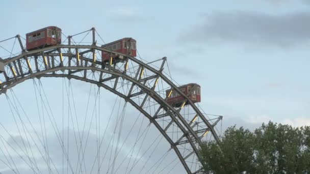 Roda Gigante Gigante Conceito Viagem — Vídeo de Stock