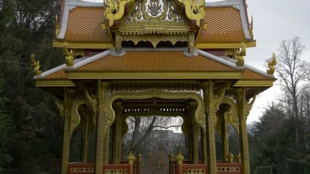 Incline Pavilhão Sala Thai — Vídeo de Stock